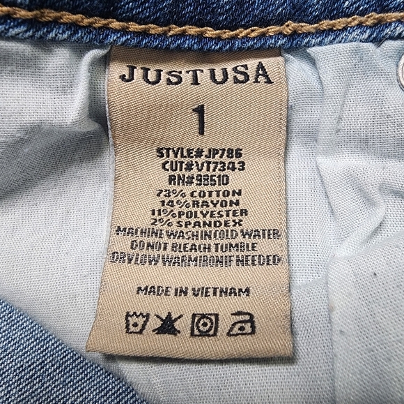 Just USA Women Jeans Size 1 - Picture 7 of 7